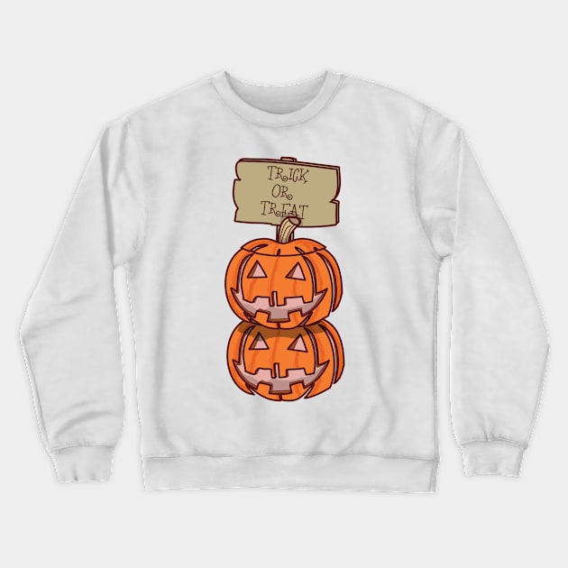 Trick or Treat Crewneck Sweatshirt by mrsmauve